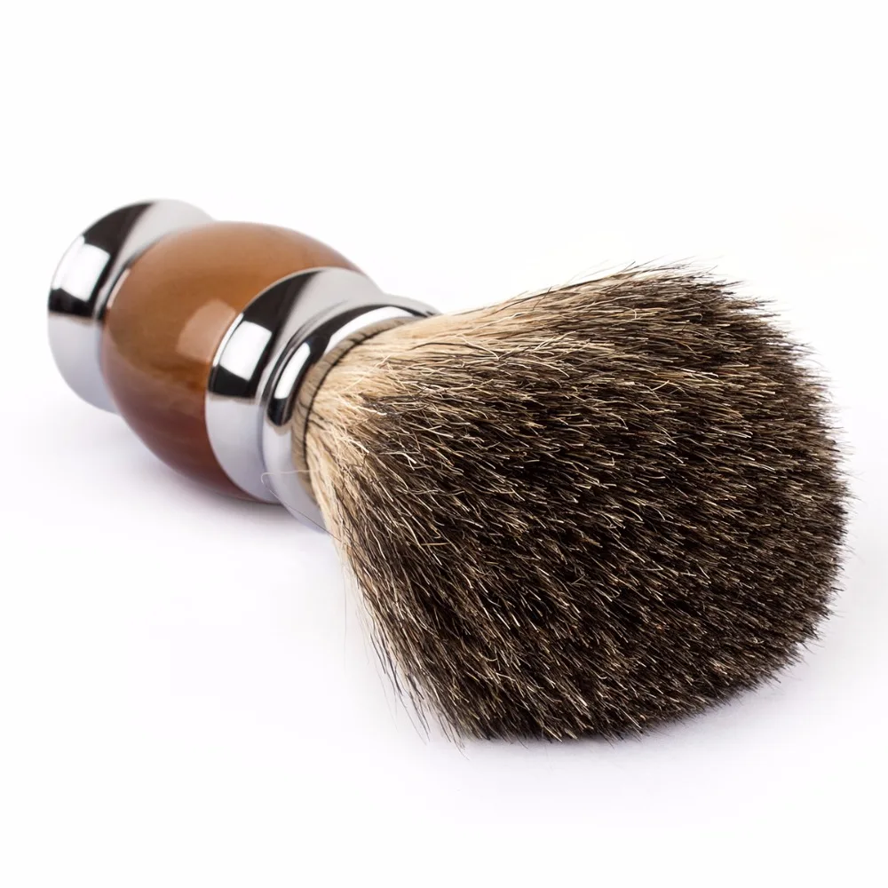 Qshave Мужская щетка для бритья 100% оригинал двухстороннего безопасного прямого
