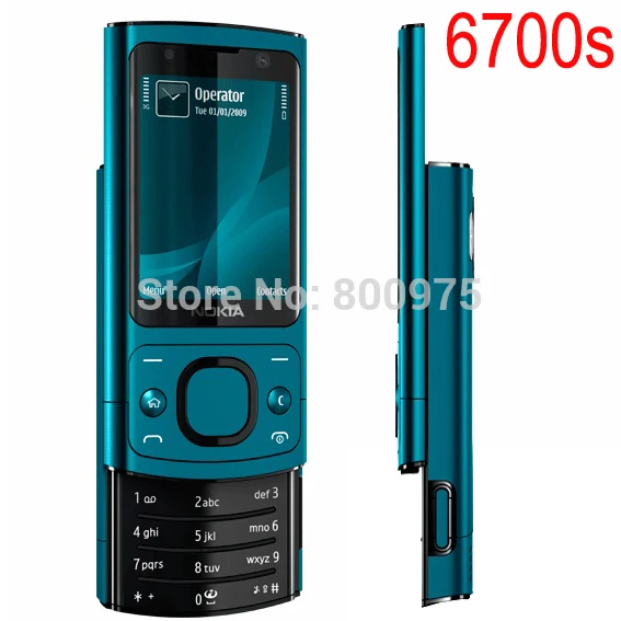 NOKIA 6700s 6700 Silder мобильный телефон 3g GSM разблокированный Восстановленный телефон серебристый