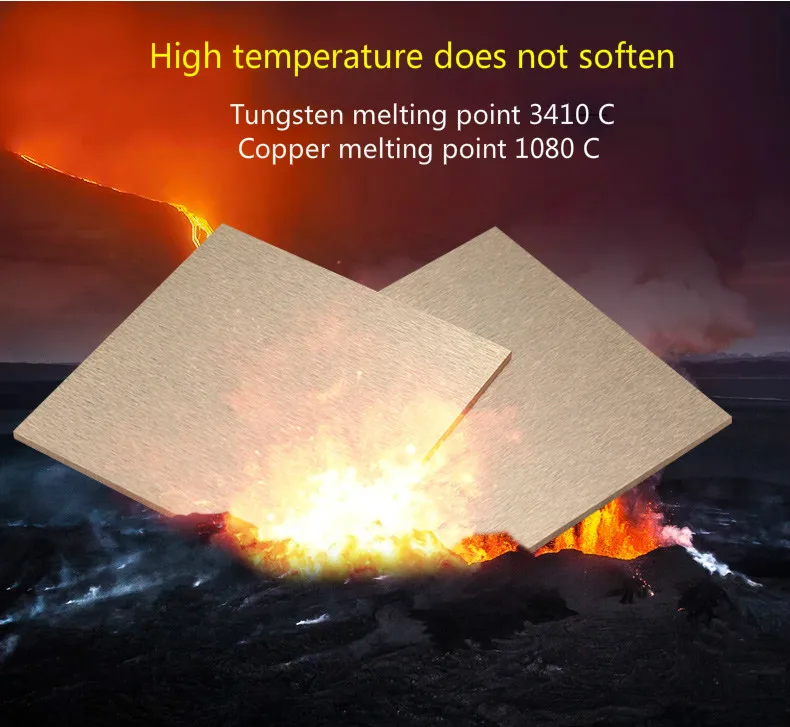 Tungsten-copper plate alloy tungsten-copper W80Cu20 resistance welding electrode copper-tungsten material 210HV. | Инструменты