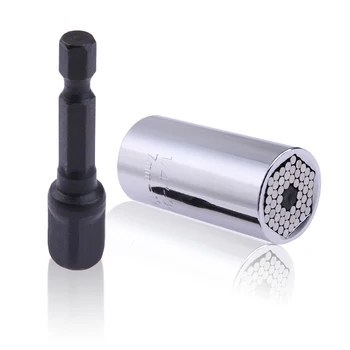 

Universal Torque Wrench Head Set Socket Sleeve 7-19mm Power Drill Ratchet Bushing Spanner Key Magic Multi Hand Tools drop ship