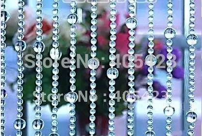 10 Mt Los Glasperlen Kristall Vorhang Hochzeit Dekoration