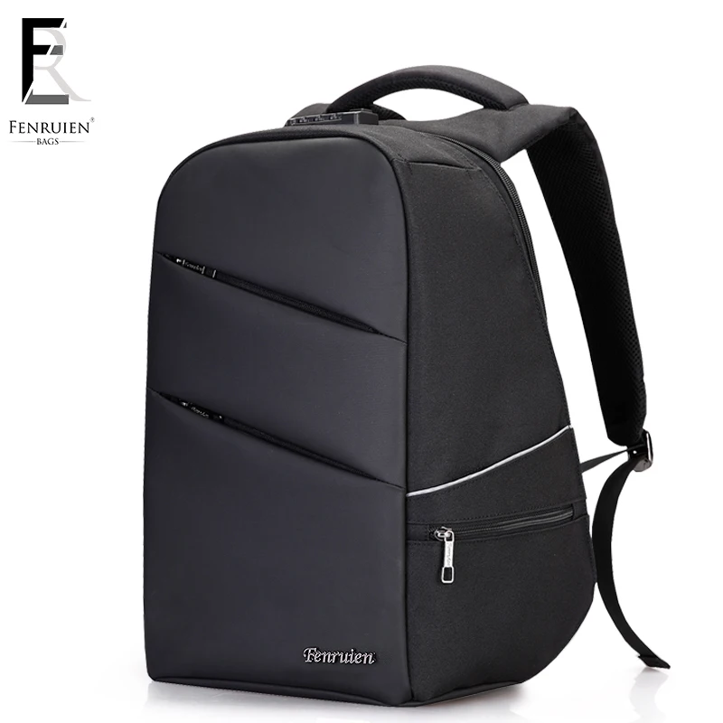 

2018 Anti-thief USB Recharging Men Backpack Laptop TSA Lock Design Men Business Fashion Message Backpack Travel