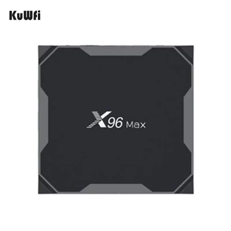 KuWfi Smart tv BOX Android 8 1 Amlogic S905X2 LPDDR4 четырехъядерный процессор 4 ГБ 32 64 Гб 2 г и 5 ГГц Wifi BT