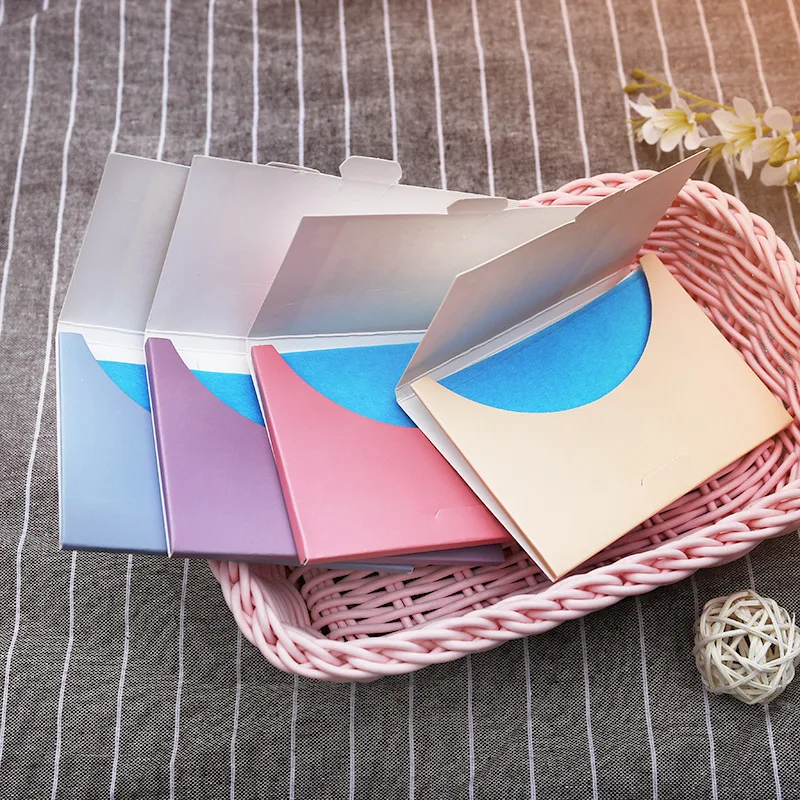 

Oil Control Oil-Absorbing Blotting Facial Face Clean Paper Beauty Makeup Random Color Summer Hot 50 Cute Sheets Make Up