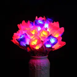 1 шт. светодиодный мигает моделирование Романтические Розы ночник Подарки Игрушки для детей подарок на день рождения