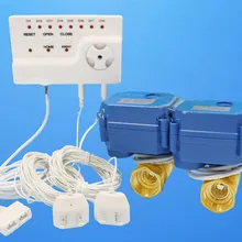 Утечки воды Detetor Сенсор сигналы тревоги мониторы расходомер индикатор регулятор расхода воды предотвратить потерю воды HIDAKA WLD-806 DN25 двойной клапан