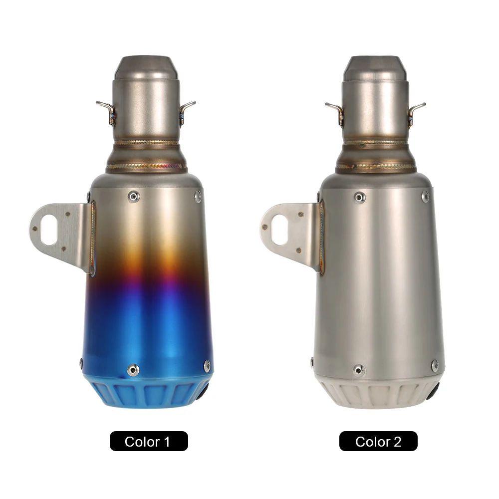 KKmoon 51mm Motorcycle Exhaust Stainless Frosting Noise Reduction Refit