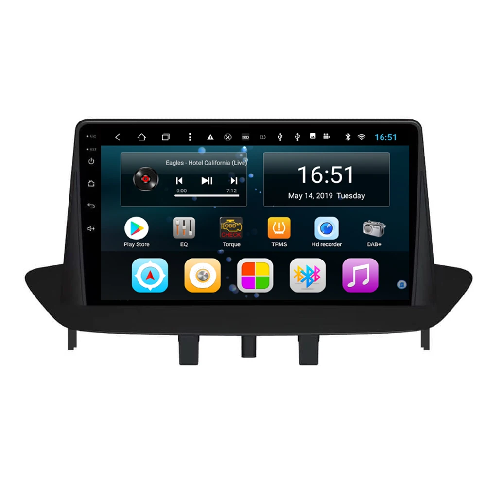 Car GPS Navitel multi-touch screen excellent bluetooth mp3 mp4 system language for Renault megane 3 III 9inch Android 8.1