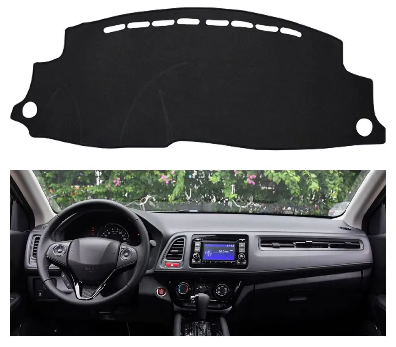 For LHD Honda HR-V 2017 2016 2015 2014 Car Dashboard Mat Cover Mats Pad Auto Shade Cushion Interior Protector Carpet Accessories (7)