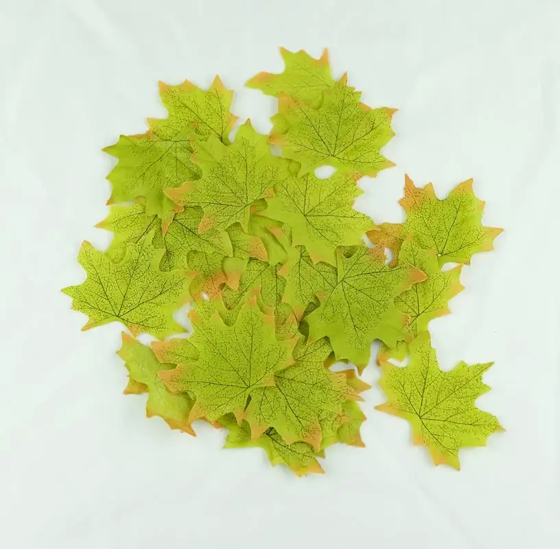 5000 шт. искусственная ткань кленовые листья многоцветный осенний лист для