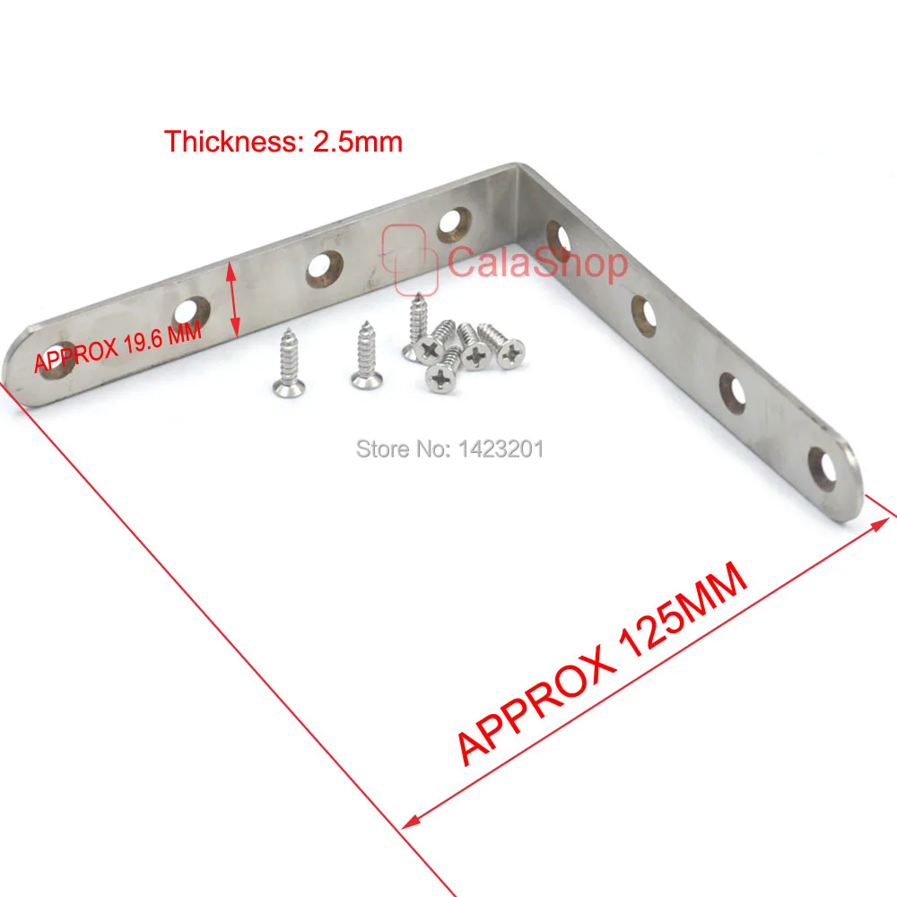 5 шт./партия, толстая нержавеющая сталь, l-образный шарнир, углы, фиксированный вертикальный угловой кронштейн, мебель, фитинг, угловой разъем