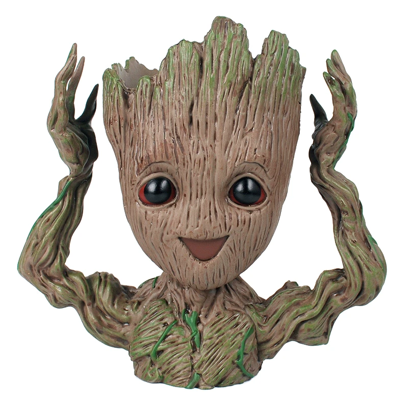 JAROWN Artificial Tree Man Grout Flower Pot Pen Holder Action Figures Cute Model Toy For Gifts Home Garden Office Decoration (10)
