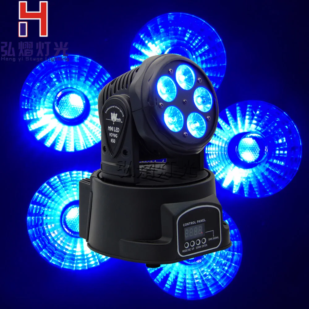 

5X18W RGBWA led Moving Head Light beam DMX512 6in1 LED Wash Show DJ Bar Pub Club Wedding Birthday Stage Lighting