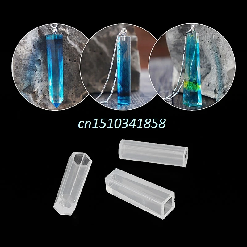 

New Geometric Jewelry Necklace Pendant Making Tools Mold Silicone Resin Craft DIY Jewelry Molds