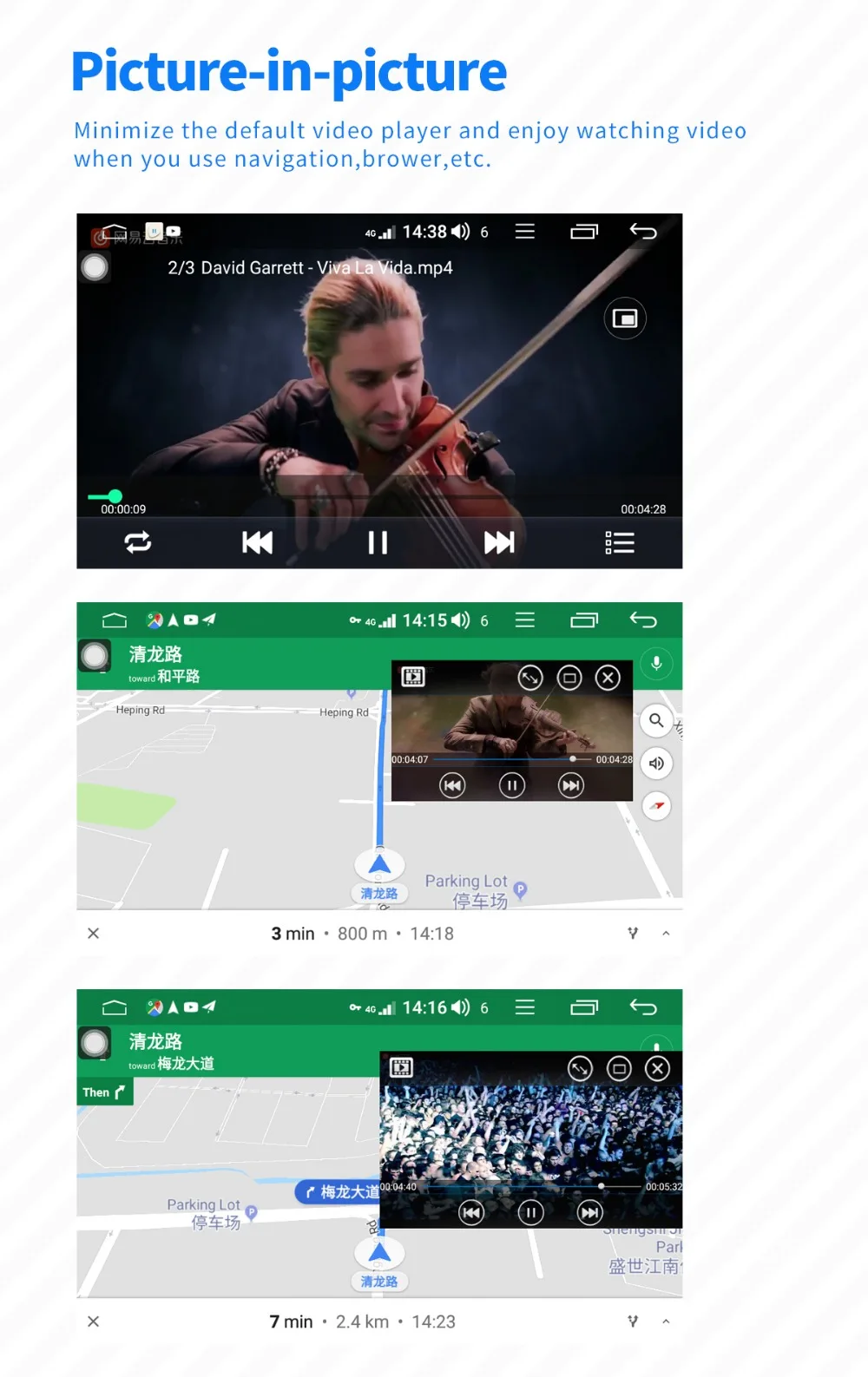 Best JOYING one din car radio Android 8.1 4GB Ram 64GB Rom support 3G/4G Octa Core GPS stereo FM AM DSP 6.2 inch universal autoradio 18