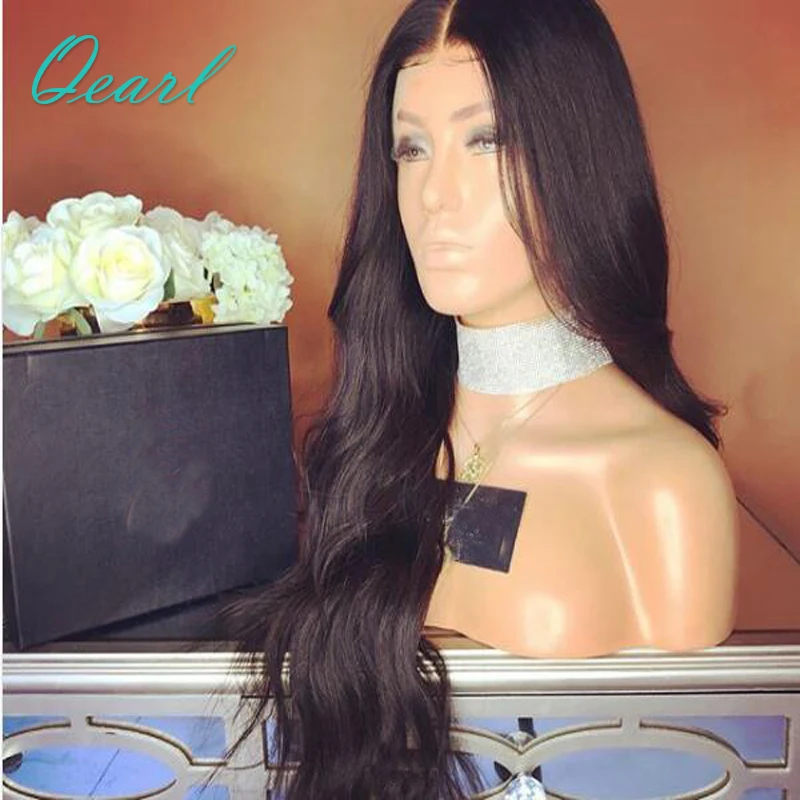 middle parting body wave lace front wig (3)