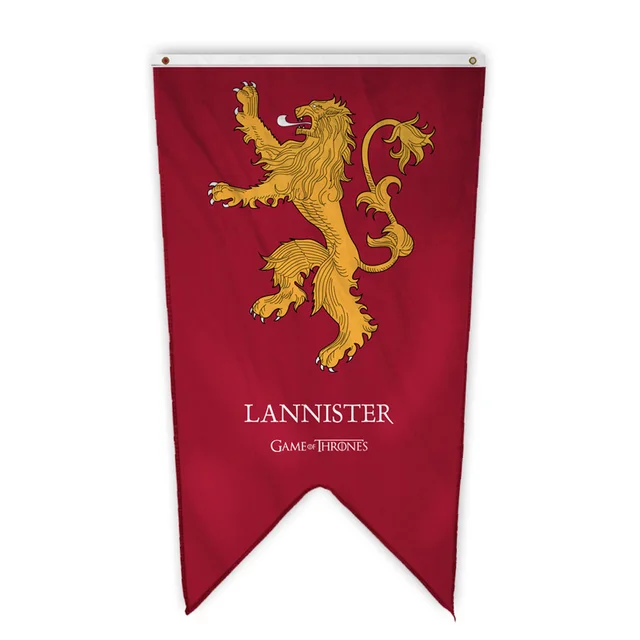 Game Of Thrones Banner Flags House Baratheon Greyjoy Lannister