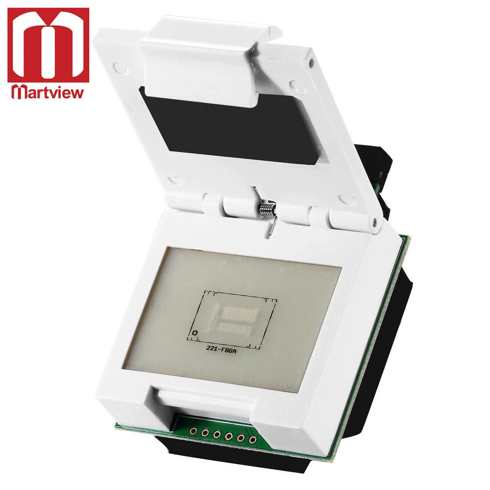 Martview eMMC/eMCP разъем (221 FBGA) BGA221 тестовый адаптер гнезда для UFI коробки|Детали