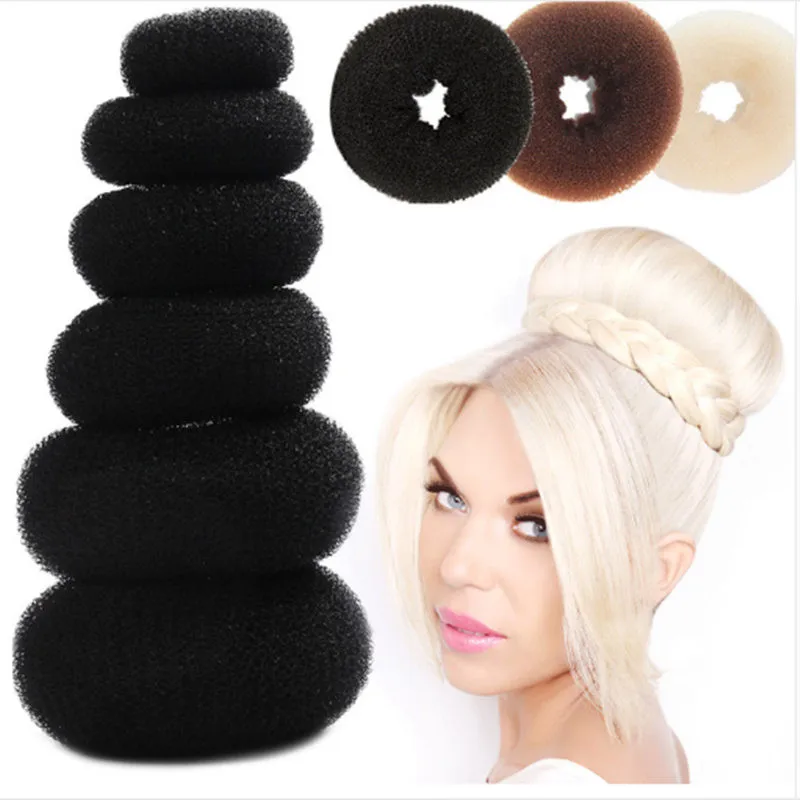 

New Fashion Women Lady Magic Shaper Donut Hair Ring Bun Accessories Styling Tool XL/2XL big size easy handle