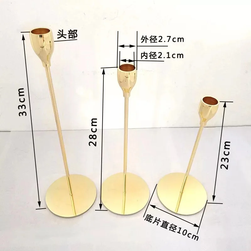 Скандинавские Инс гальваническим колоннаром подсвечник модель свечей ужин романтичное украшение для свадьбы