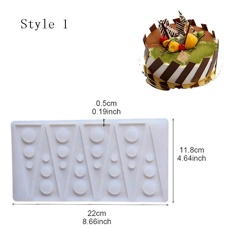 Yiwumart силиконовые формы шоколада для муссов и десертов для помадки формы украшения торта 3D DIY формы печенья кухонные инструменты для выпечки - Цвет: Type 1