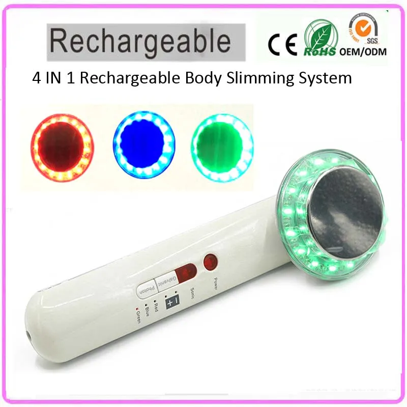 

1MHZ Ultrasound Ultrasonic Galvanic Spa Photon Led pdt Light Therapy Body Slimming Sculpting Shaper Beauty Machine