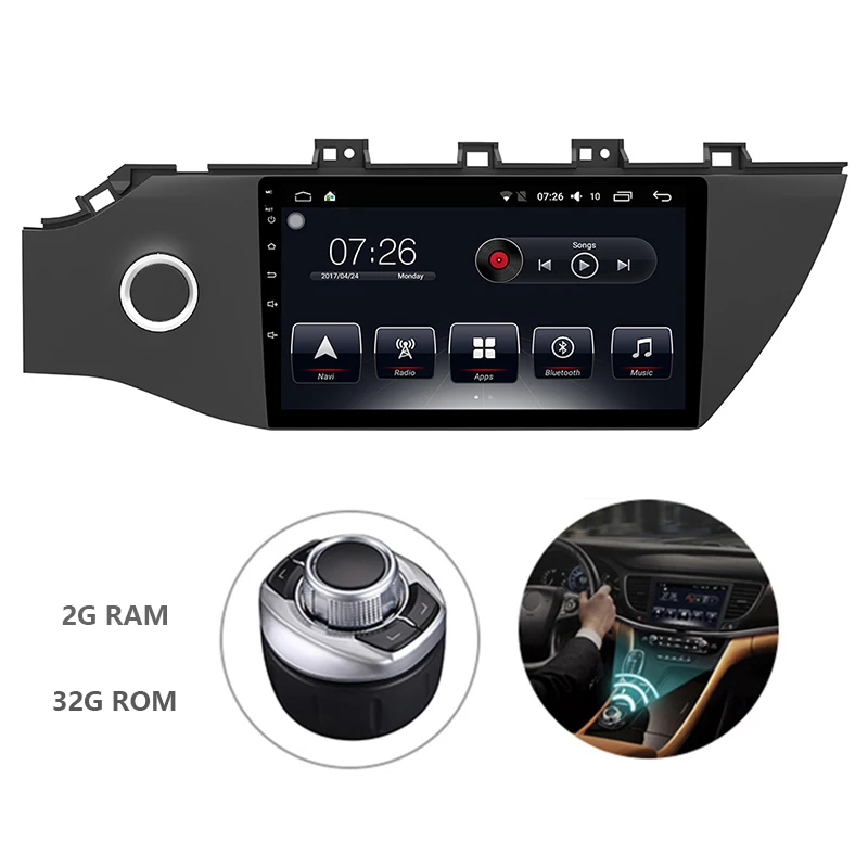Автомобильный 9-дюймовый dvd-плеер для Kia RIO K2 2016 2017 с gps-навигацией мультимедийным