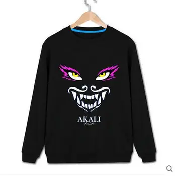 

2018 LOL KDA K/DA Kaisa Evelynn Akali Ahri Cosplay Costume Hoody Hoodies Sweatshirt Free Shipping