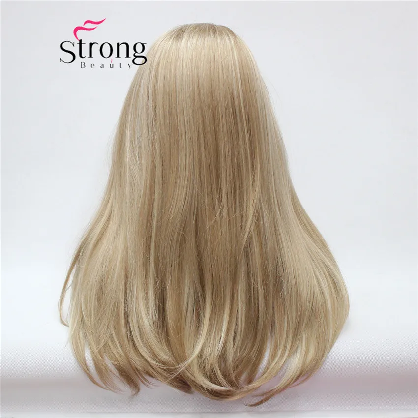 StrongBeauty 22 &quotдлинный прямой блонд синтетический парик с головной повязкой парики|