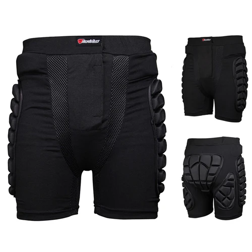 Новые мужские дышащие защитные мотоциклетные штаны шорты для мотокросса Patines procciones для езды на велосипеде Гонки на лыжах Хоккей - Цвет: Black