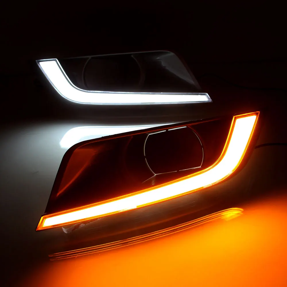 Daytime Running Light Drl For Ford Ranger 2015 2016 2017 Left Right Side White Drl Yellow