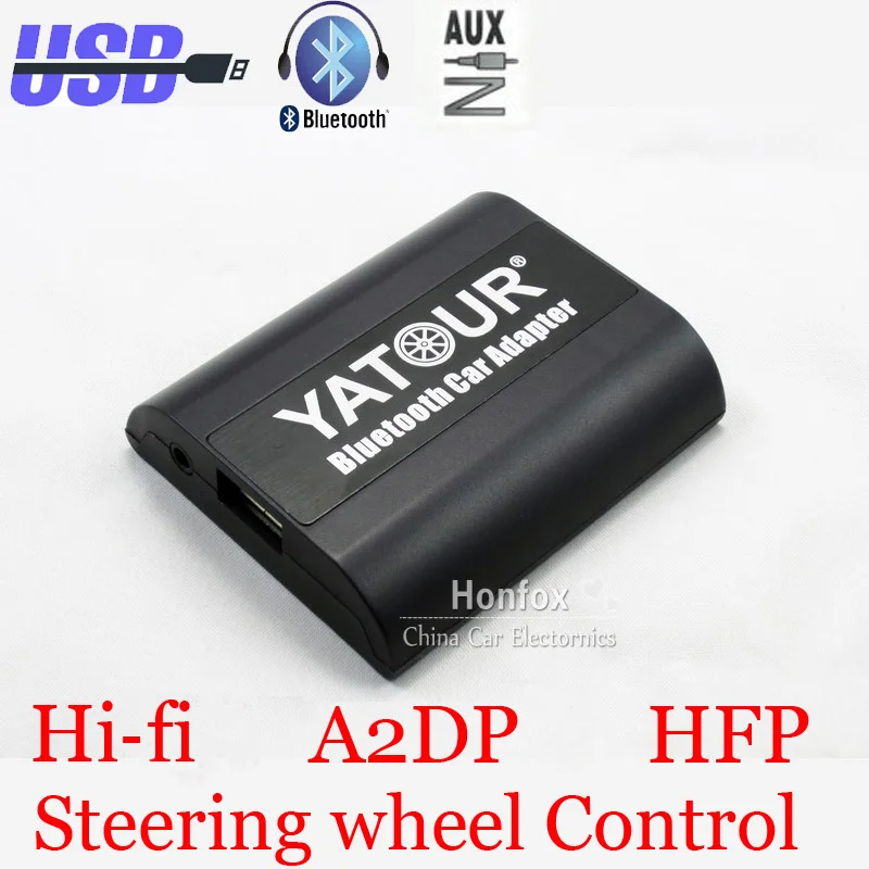 Yatour Bluetooth Автомобильный Адаптер Для Benz 1994-1998 W140 W202 W210 10 Булавки Головные Устройства БТА Hand free USB Зарядное Устройство HI-FI A2DP