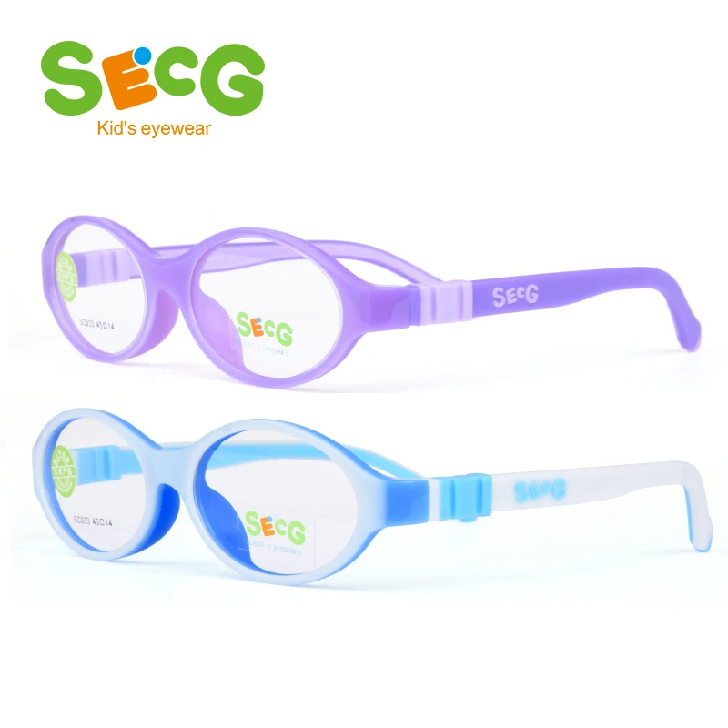 SECG круглая мягкая гибкая детская оправа детские милые съемные очки по рецепту для зрения близорукость оправа Gafas очки