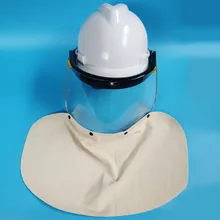 Защитный шлем сварочная маска сварочный аппарат для резки шлем Рабочая защита шейный шлем пыленепроницаемый брызгозащищенный шлифовальный DMZ012