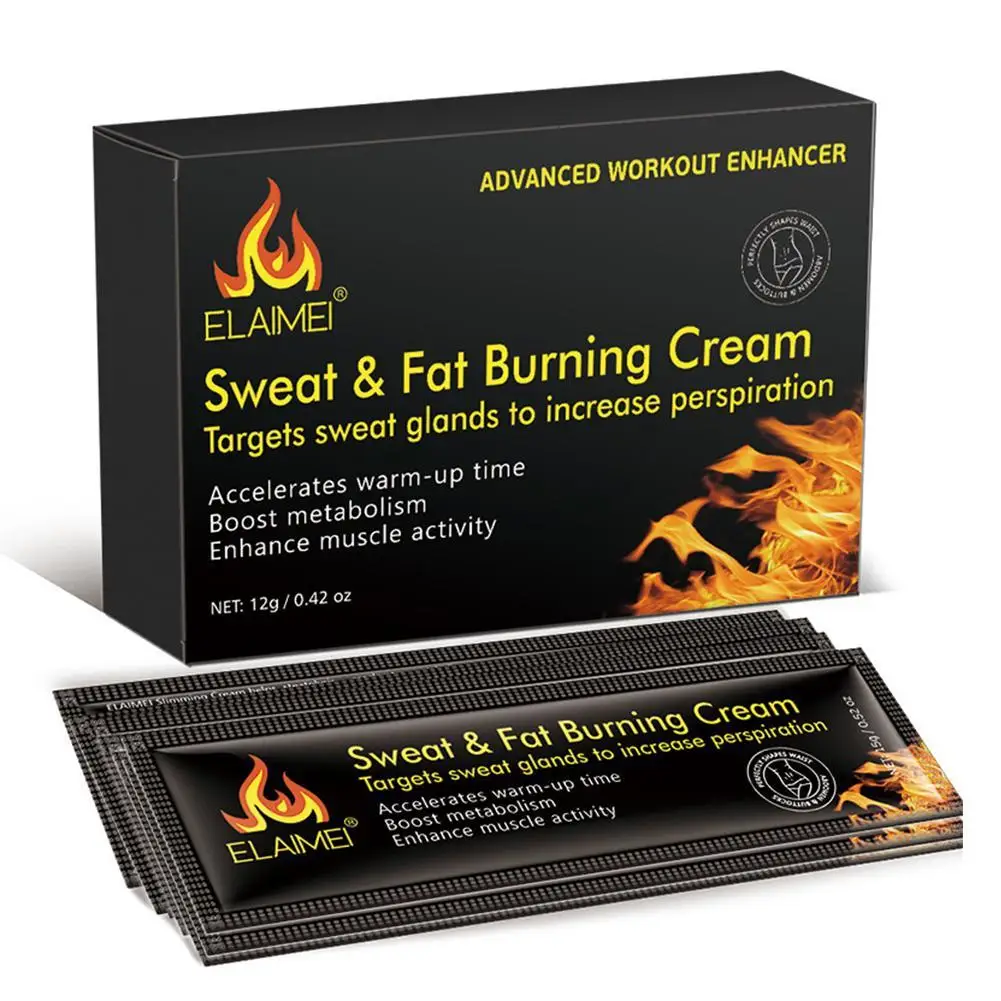 

10PCS Sweat & Fat Fitness Firming Fat-Dissolving Reducing Fat-Burning Fever Ointment Firm Abdominal Muscle Horse Slimming Cream