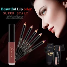 Матовый жидкий блеск для губ с вкладышем для губ Набор длительных телесных помад для макияжа HB88