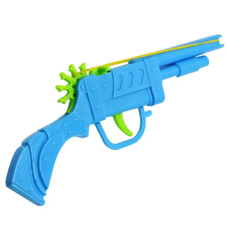 1Pc Classic Mini Plastic Rubber Band Gun Mould Launcher Hand Pistol