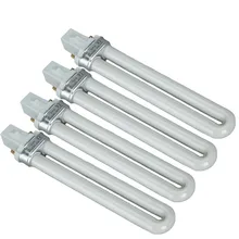 Горячая Профессиональная 4 шт. УФ-светодиодный лампочка для сменная УФ-лампа Сушилка для ногтей лак для ногтей гель-арт инструмент подходит для 9 Вт Мощность