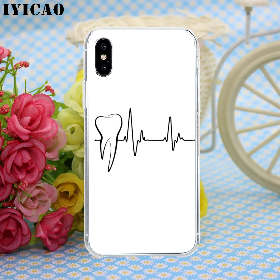 Жесткий чехол IYICAO с зубами для iPhone 4, 4S, 5, 5S, Se, 6, 7, 7 plus, 8, 8 Plus, X, XS, MAX, XR, 6s Plus, 11 pro max