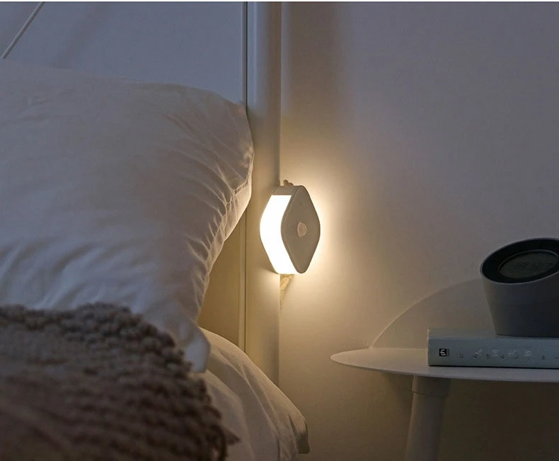 Светодиодный PIR инфракрасный датчик движения тела ночной Светильник USB Перезаряжаемый Магнитный настенный светильник для шкафа лестницы туалета