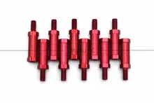 10 pcs M3 * 15 15mm Hex Rouge En Aluminium Standoff Entretoises avec boulon Vis Pour RC Racing Cross Drones quadricoptères