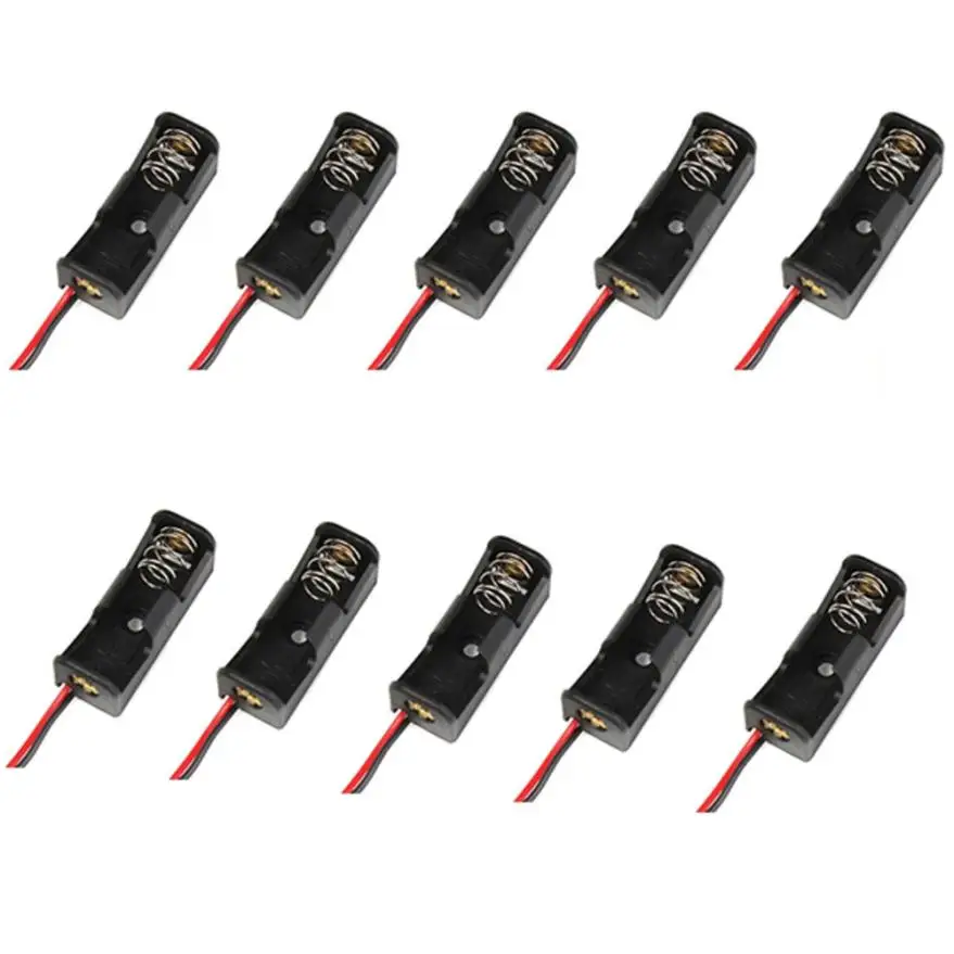 

HL 2017 Hot New high quality New 10PCS 23A /A23 Battery 12V Clip Holder Box Case Black JAN17#3