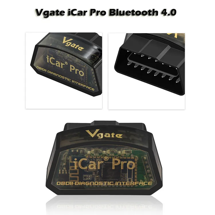 Vgate ICar Pro Bluetooth 4,0 адаптер OBD2 автомобильный сканер ABS SRS подушка безопасности трансмиссия двигателя диагностический Автомобиль профессиональный авто