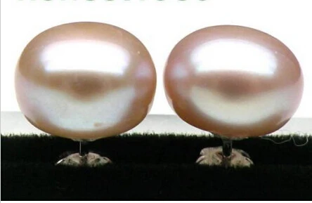 

hj 00763 Genuine 11mm AAA+++ bread lavender pink south sea pearl earring