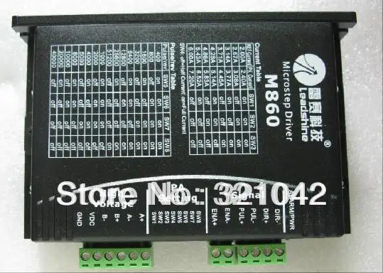 

2 phase Leadshine M860 stepper motor driver CNC 24-80VDC output 2.0A-6A for nema 34 stepper motor