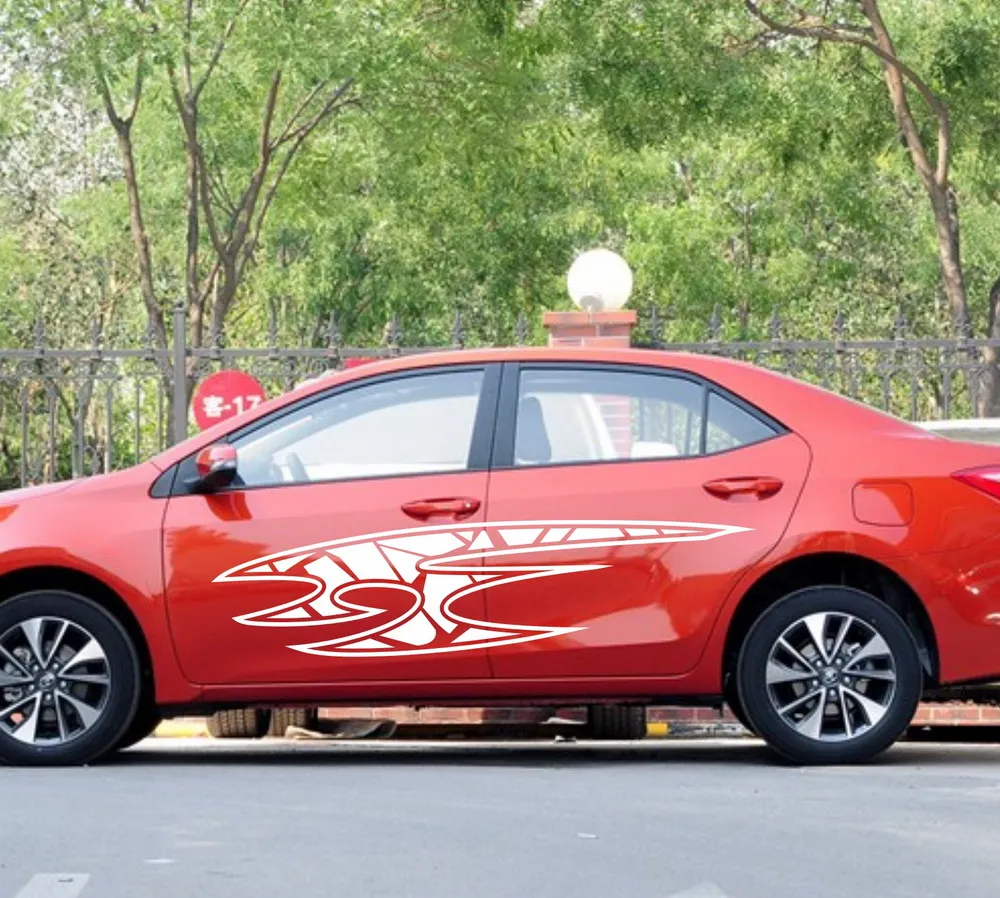 Car Decals Axe Outline Tribal 74'' For Levin Reiz Corolla Vinyl