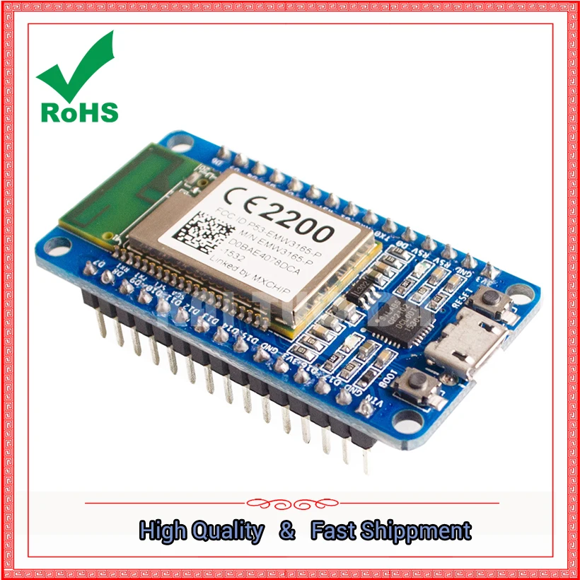 

WIFI MCU Wireless WIFI Development Board is based on EMW3165 3165 module