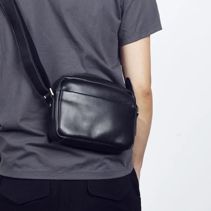 

LAN free shipping men's leather shoulder bag genuine leather small bag men's messenger bag single shoulder bag