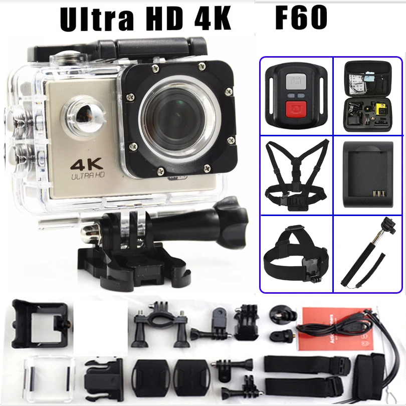 Action font b camera b font F60 F60R Ultra HD 4K 30fps font b WiFi b