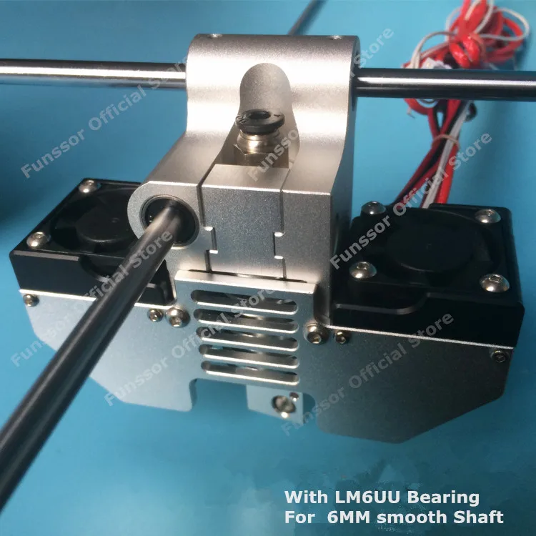 Комплект экструдера Funssor UM2 + для 3D принтера V6 jhead с гладким валом 6 мм|3d printer v6|3d extruder
